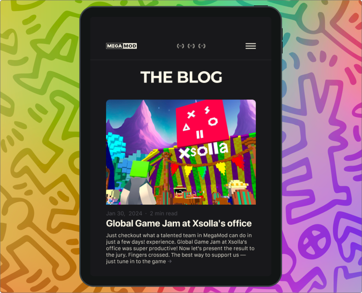 Tablet view